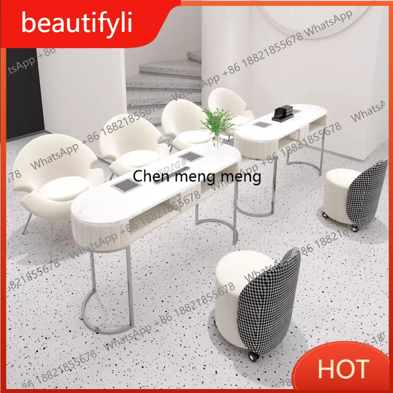 A139 Nordic Cream Style Stainless Steel Manicure Table Nordic Creative Vacuum Cleaner Equipped Nail Table Nail Salon Furniture
A139 Nordic Cream Style Stainless Steel Manicure Table Nordic Creative Vacuum Cleaner Equipped Nail Table Nail Salon Furniture