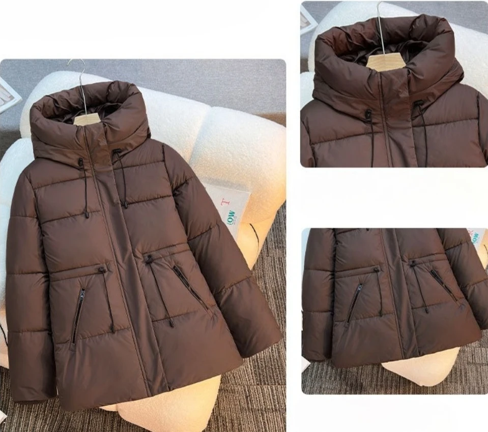 2025 New Hooded Parkas Women's Winter Cotton-padded Jackets Mid-length Overcoat Fashion Thicken Warm Casual Parkas Streetwear
2025 New Hooded Parkas Women's Winter Cotton-padded Jackets Mid-length Overcoat Fashion Thicken Warm Casual Parkas Streetwear