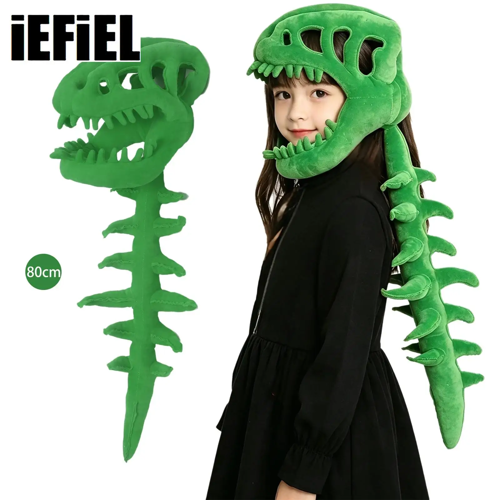 Realistic Dinosaur Skeleton Wearable Skeleton Plush Cosplay Dinosaur Skull Headpiece And Spine Costume
Realistic Dinosaur Skeleton Wearable Skeleton Plush Cosplay Dinosaur Skull Headpiece And Spine Costume