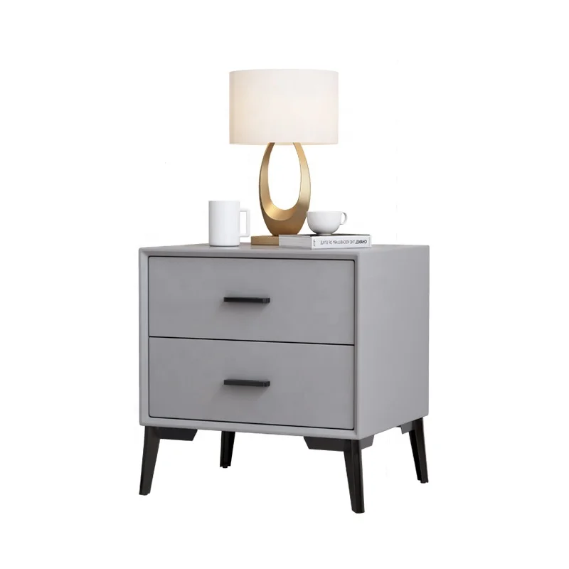 New Style Bedroom Furniture Wholesale Price Custom square Wooden Nightstand Grey Modern Bedside Table with 2 Drawer for Home
New Style Bedroom Furniture Wholesale Price Custom square Wooden Nightstand Grey Modern Bedside Table with 2 Drawer for Home