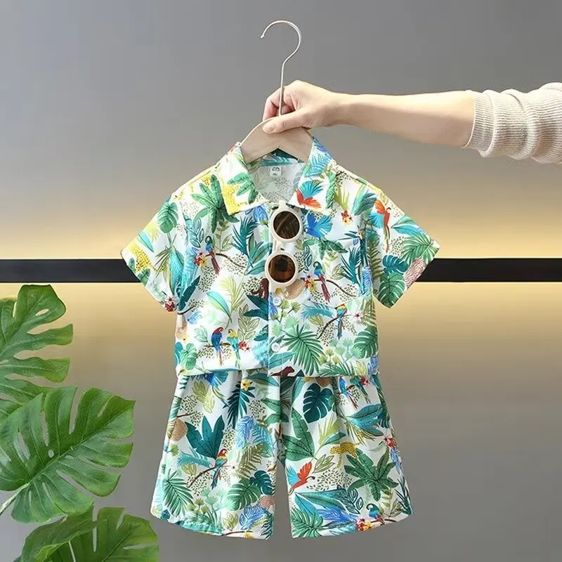 4-10y Boys Summer Clothes 2025 New 2pcs Set Printed Casual Top Shirts Cardigan Shorts Vacation Loose Fashion Hip-Hop Trend Beach
4-10y Boys Summer Clothes 2025 New 2pcs Set Printed Casual Top Shirts Cardigan Shorts Vacation Loose Fashion Hip-Hop Trend Beach