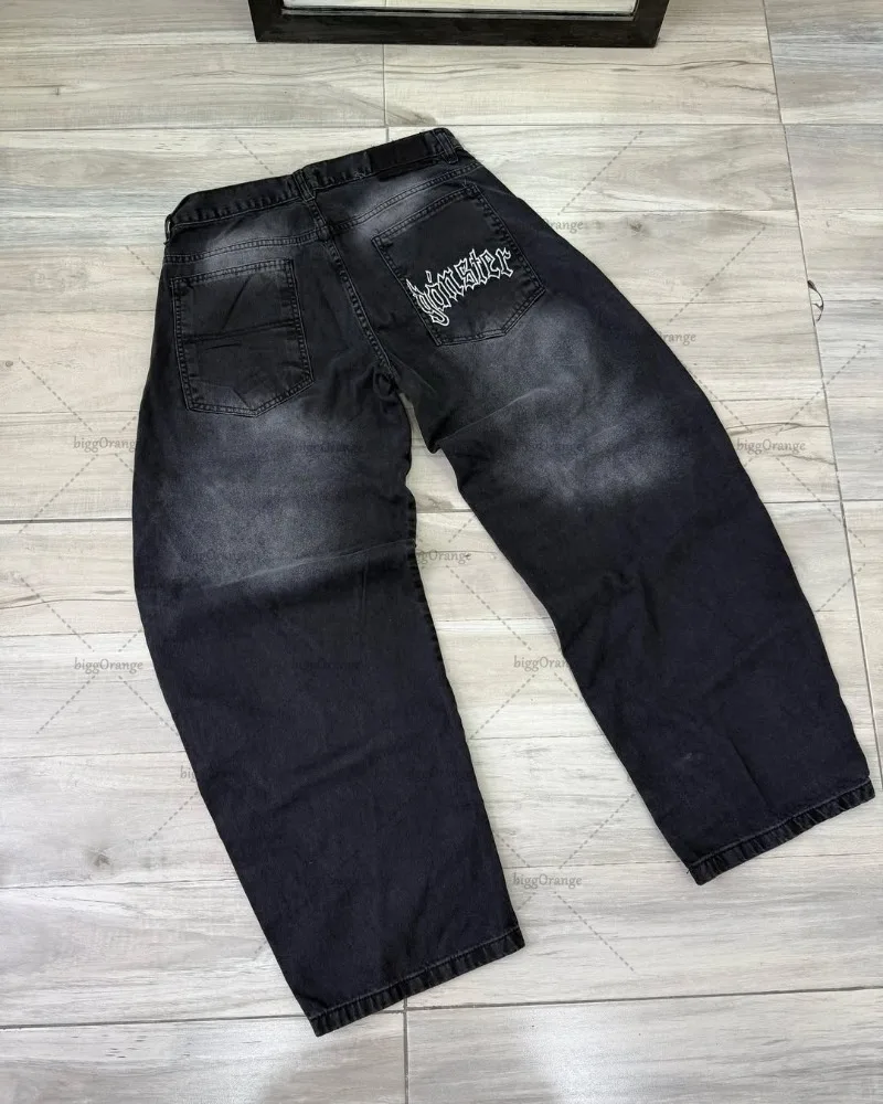 Hip-Hop Harajuku Retro High Waist Washed Baggy Jeans Streetwear Men Casual Gothic Punk Graphic Trendy Oversized Wide Leg Pants
Hip-Hop Harajuku Retro High Waist Washed Baggy Jeans Streetwear Men Casual Gothic Punk Graphic Trendy Oversized Wide Leg Pants