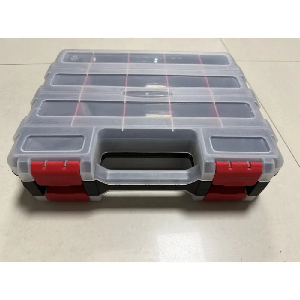 Double Sided Portable Hardware Storage Box Organizer with Removable Plastic Compartments
Double Sided Portable Hardware Storage Box Organizer with Removable Plastic Compartments