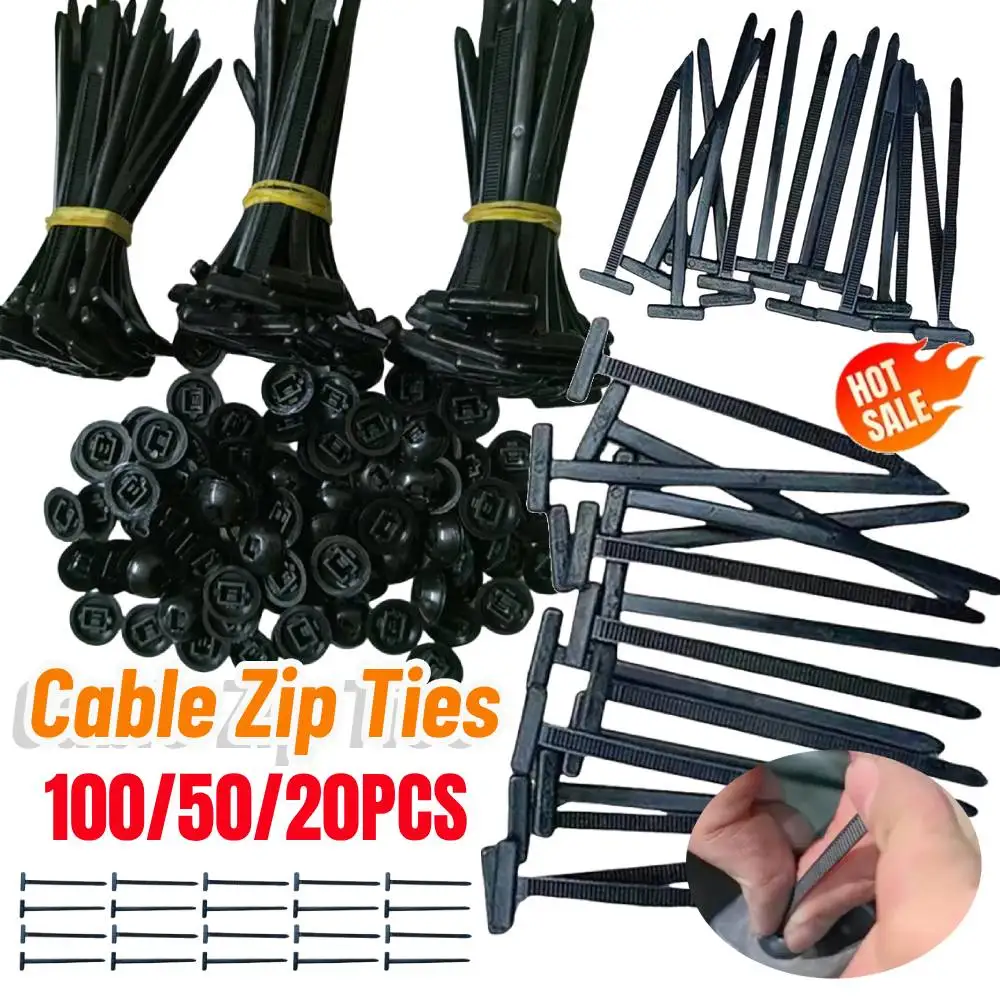 500/100/50Pcs Self-Locked Nylon Cable Tie Push Clips Wire Tie Released Zip Straps Car Pipe Cable Fastener Bundle Fixed Binding
500/100/50Pcs Self-Locked Nylon Cable Tie Push Clips Wire Tie Released Zip Straps Car Pipe Cable Fastener Bundle Fixed Binding