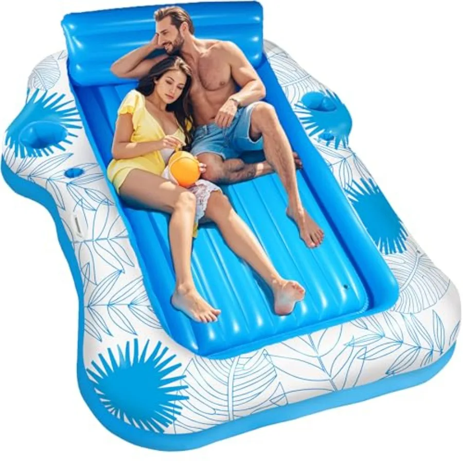 Inflatable Pool Lounger Float for Adults - X-Large Beach Sun Tan Tub Pool Lounge Raft Sunbathing Pool Floaties with 2 Food/Drin
Inflatable Pool Lounger Float for Adults - X-Large Beach Sun Tan Tub Pool Lounge Raft Sunbathing Pool Floaties with 2 Food/Drin