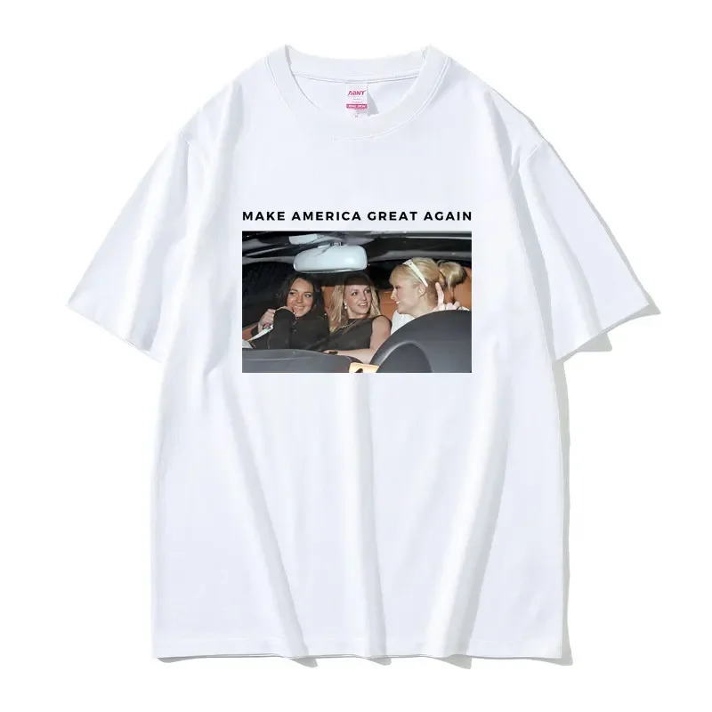 Britney Make America Great Again T-shirts Men's Women Funny Trip Short Sleeve T-shirt Summer Fashion Casual Oversized T Shirts
Britney Make America Great Again T-shirts Men's Women Funny Trip Short Sleeve T-shirt Summer Fashion Casual Oversized T Shirts