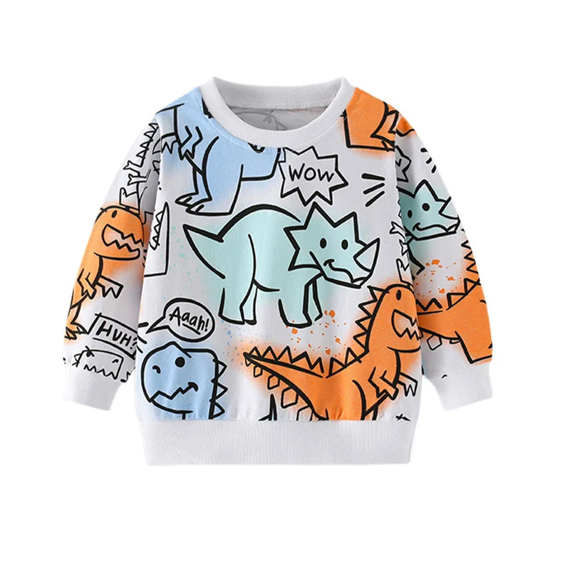 Boys Dinosaurs Sweatshirts 3-8T Toddler Kids Clothing Long Sleeve Animals Hooded Shirts Autumn Spring Sports Shirts
Boys Dinosaurs Sweatshirts 3-8T Toddler Kids Clothing Long Sleeve Animals Hooded Shirts Autumn Spring Sports Shirts