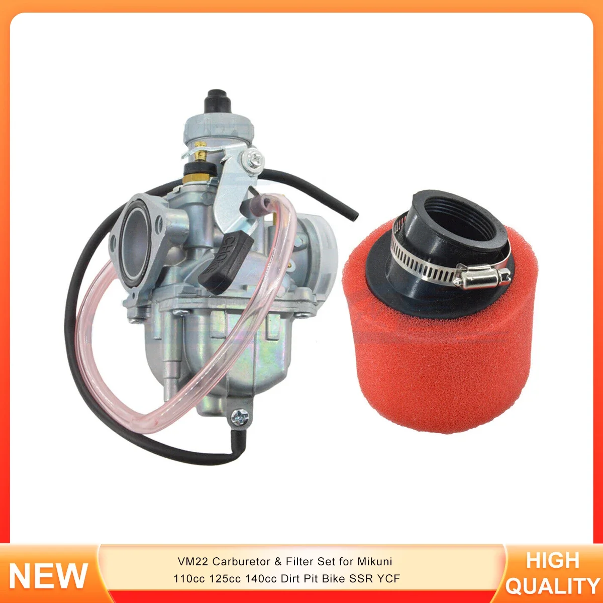 VM22 Carburetor & Filter Set for Mikuni 110cc 125cc 140cc Dirt Pit Bike SSR YCF
VM22 Carburetor & Filter Set for Mikuni 110cc 125cc 140cc Dirt Pit Bike SSR YCF