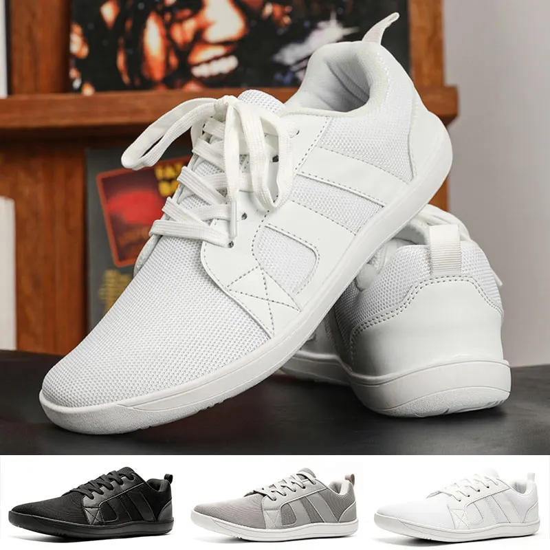 Outdoor Casual Sneakers Wide Toe Box Men Barefoot Shoes for Walking Fitness Women Men Running Shoes Mesh Breathable EU 36-47
Outdoor Casual Sneakers Wide Toe Box Men Barefoot Shoes for Walking Fitness Women Men Running Shoes Mesh Breathable EU 36-47