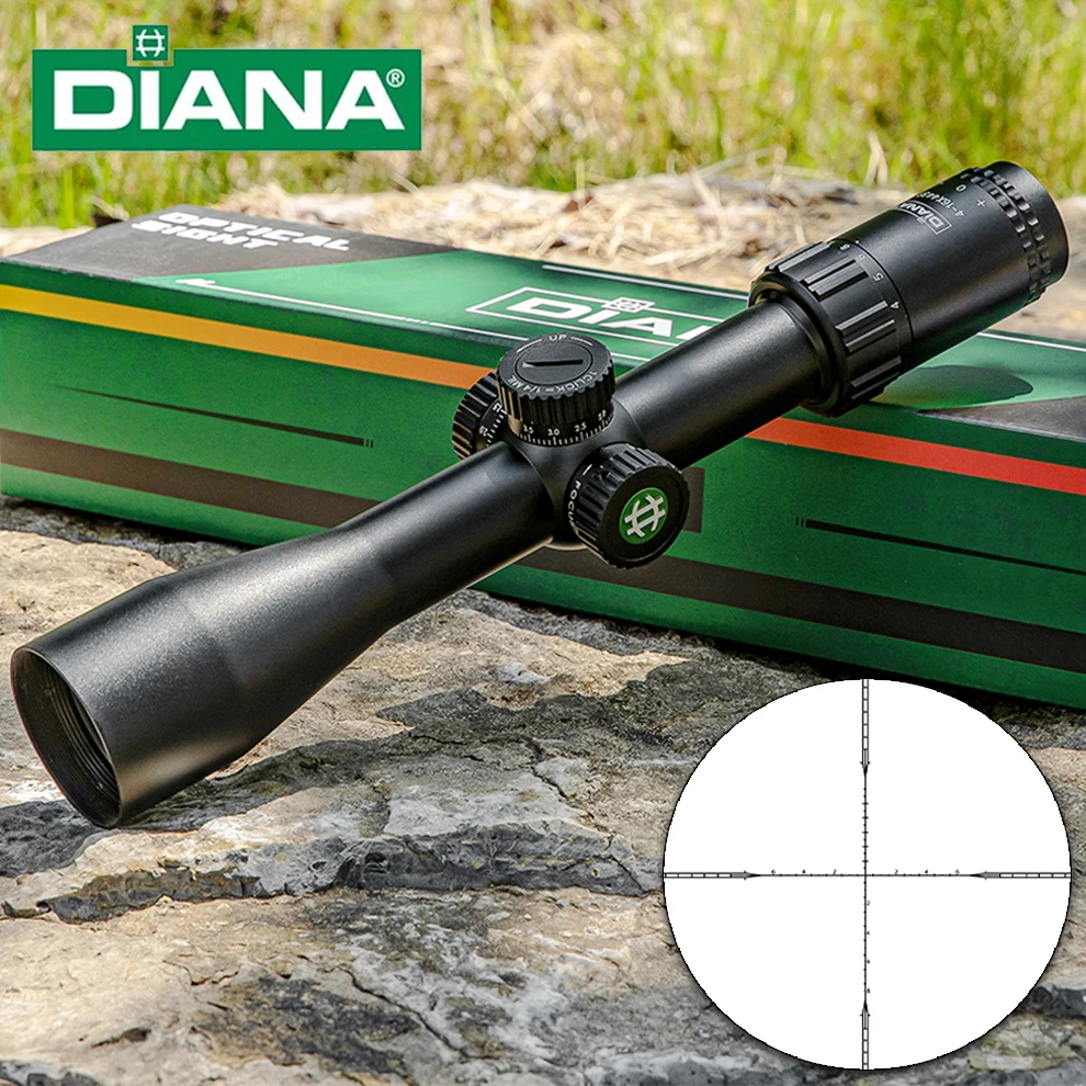 DIANA 4-16x44 SF Optical Sight, Side Parallax Adjustment Multi-Coated Scope, 30mm Tube
DIANA 4-16x44 SF Optical Sight, Side Parallax Adjustment Multi-Coated Scope, 30mm Tube
