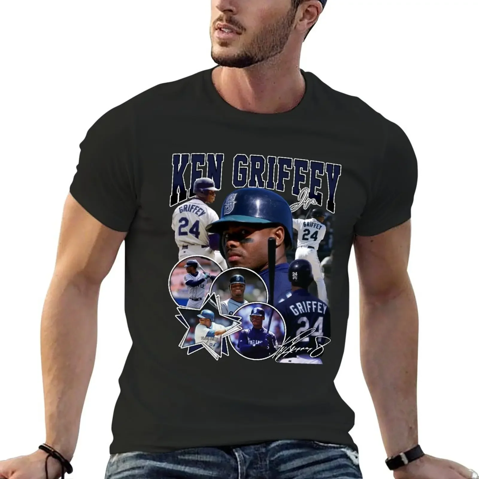 Ken Griffey Jr The Kid Seattle Baseball Legend Signature Vintage Retro 80s 90s Bootleg Rap Style T-Shirt
Ken Griffey Jr The Kid Seattle Baseball Legend Signature Vintage Retro 80s 90s Bootleg Rap Style T-Shirt