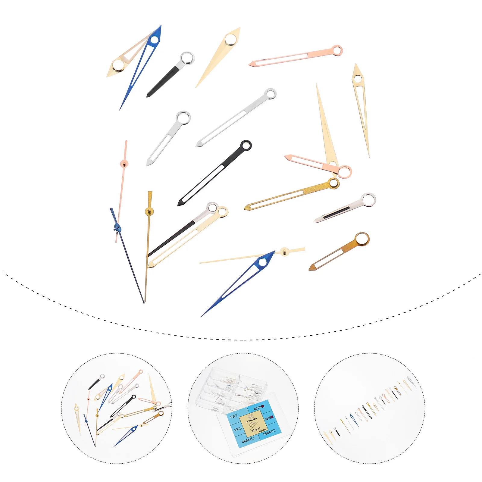 1Set Hour Minute Second Watch Hands Set Replaceable Pointers Lightweight Aluminum Plastic Easy Install for Watch Repair Tool Kit
1Set Hour Minute Second Watch Hands Set Replaceable Pointers Lightweight Aluminum Plastic Easy Install for Watch Repair Tool Kit