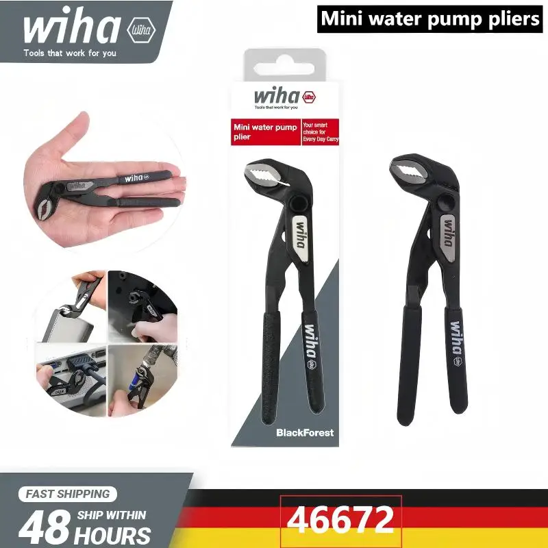 WIHA-Mini 46672, универсальные плоскогубцы для водяных насосов, прецизионные плоскогубцы для шлангов одной рукой, 5 дюймов, 5 положений быстрого регулировки, ручные инструменты
WIHA-Mini 46672, универсальные плоскогубцы для водяных насосов, прецизионные плоскогубцы для шлангов одной рукой, 5 дюймов, 5 положений быстрого регулировки, ручные инструменты