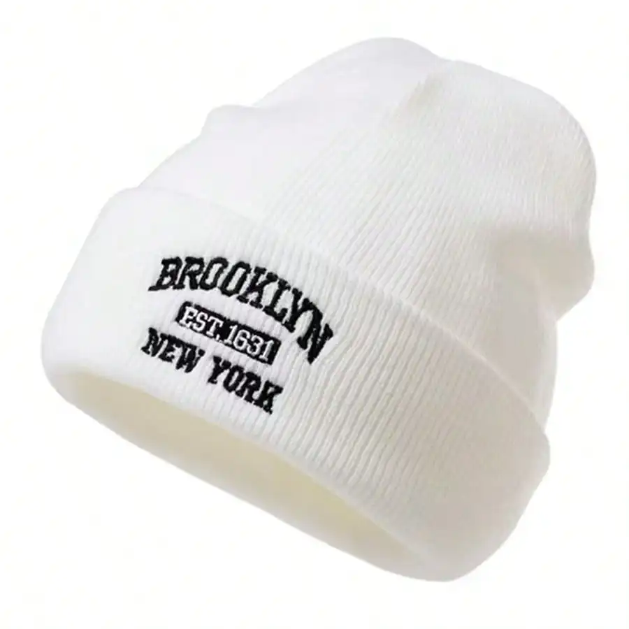 Men's 3D Letter Embroidery Knit Beanie, Autumn & Winter Fall Outfit
Men's 3D Letter Embroidery Knit Beanie, Autumn & Winter Fall Outfit