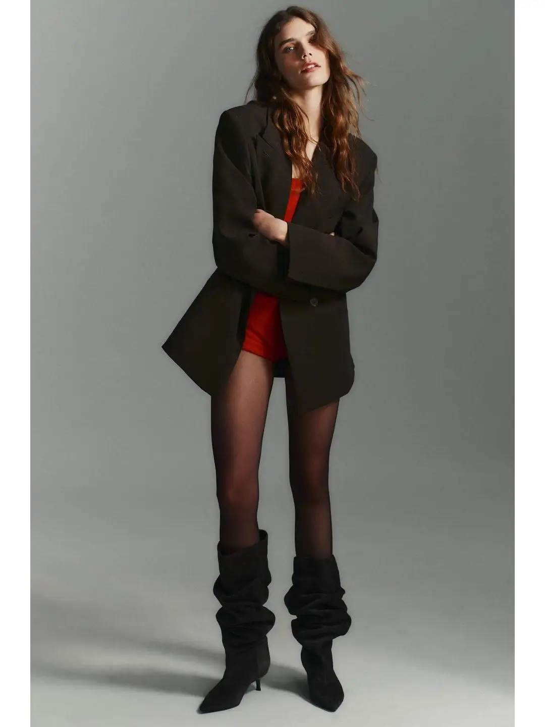 Casual Sle Long Sve Buttoned Wide Fit Suit Jaet Double Breasted Collar Casual Wear Women's Faion Autumn Collection
Casual Sle Long Sve Buttoned Wide Fit Suit Jaet Double Breasted Collar Casual Wear Women's Faion Autumn Collection