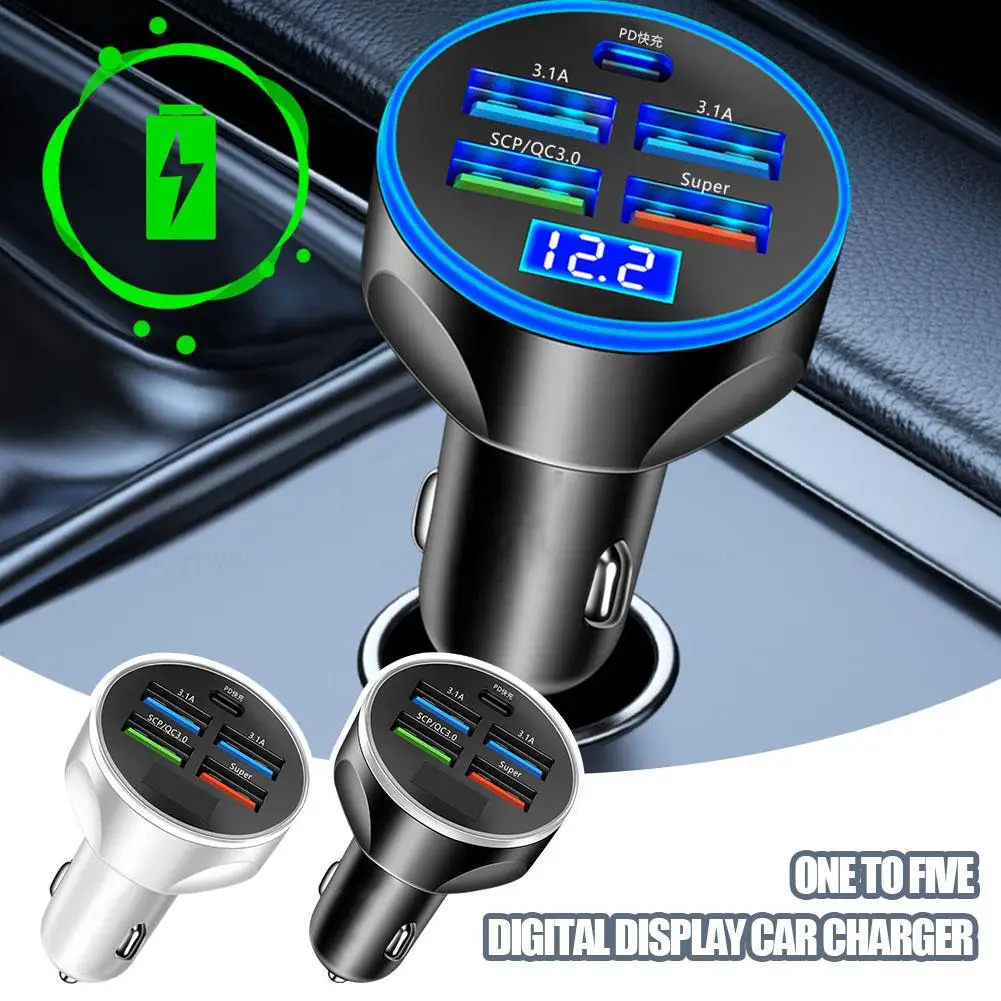 Автомобильное зарядное устройство 4usb 1PD 250 Вт типа C, быстрая зарядка, автоматический адаптер для мобильного телефона для IPhone QC 3,0, супер зарядное устройство X7E6
Автомобильное зарядное устройство 4usb 1PD 250 Вт типа C, быстрая зарядка, автоматический адаптер для мобильного телефона для IPhone QC 3,0, супер зарядное устройство X7E6