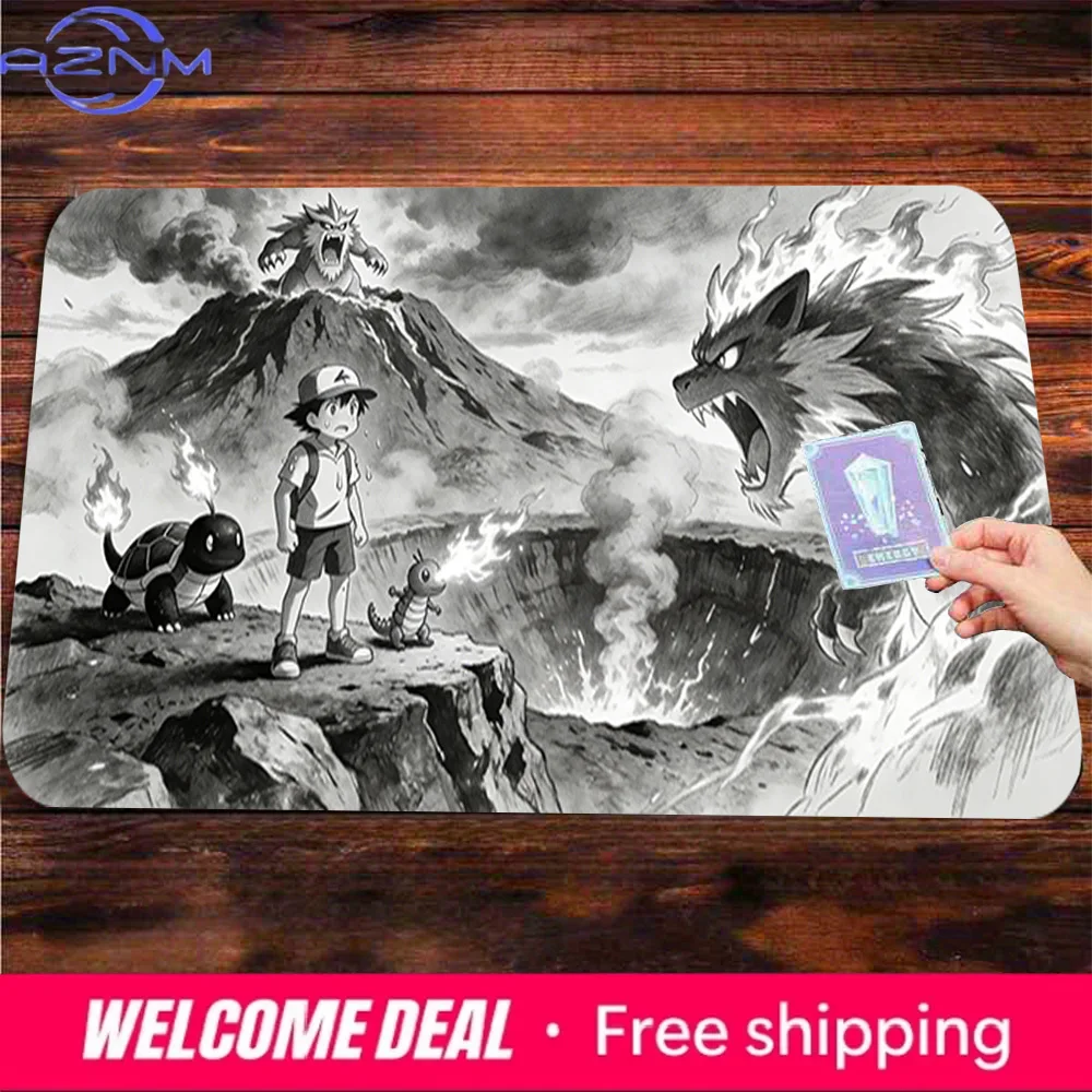 Epic Volcano Battle Ash and Pokemon Black & White Sketch TCG Playmat Non-Slip Gaming Mouse Pad
Epic Volcano Battle Ash and Pokemon Black & White Sketch TCG Playmat Non-Slip Gaming Mouse Pad