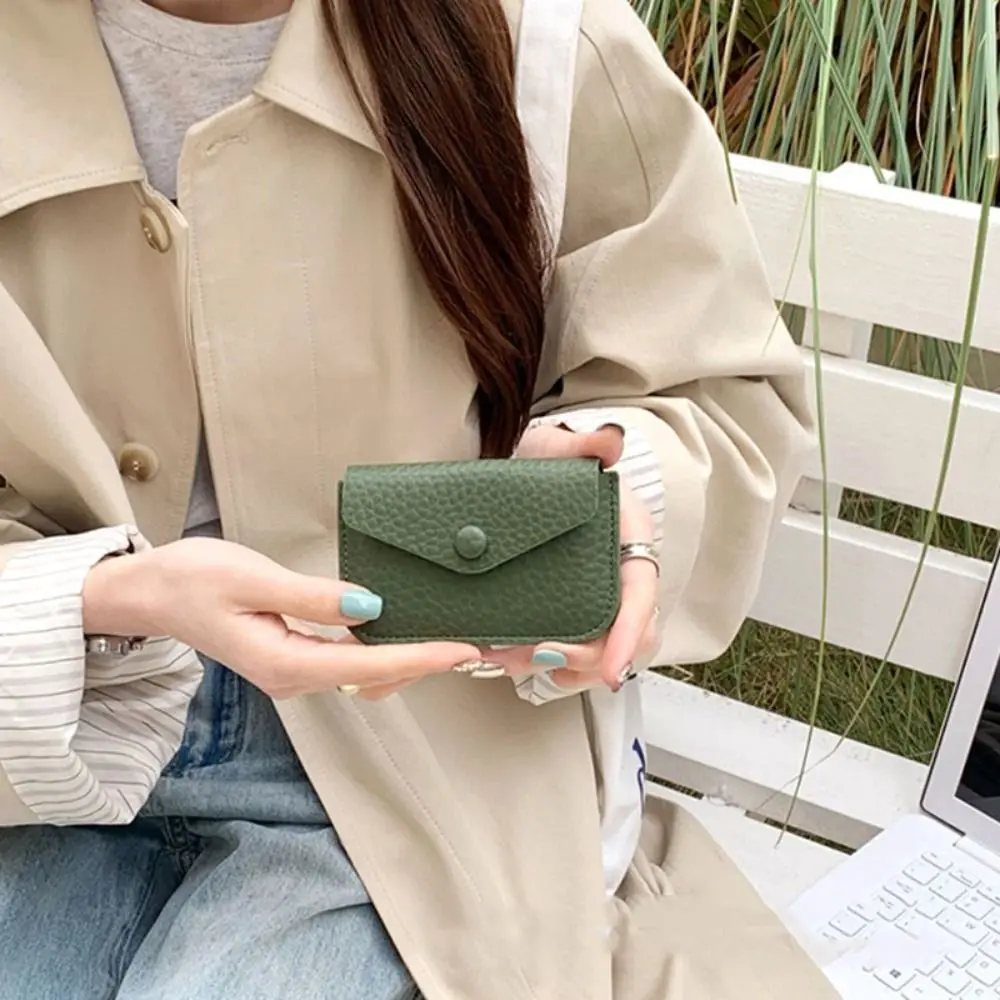 PU Leather Lichee Pattern Wallets Card Bag Korean Style Short Clutch Bag Portable Multifunctional Envelope Change Bag Women
PU Leather Lichee Pattern Wallets Card Bag Korean Style Short Clutch Bag Portable Multifunctional Envelope Change Bag Women