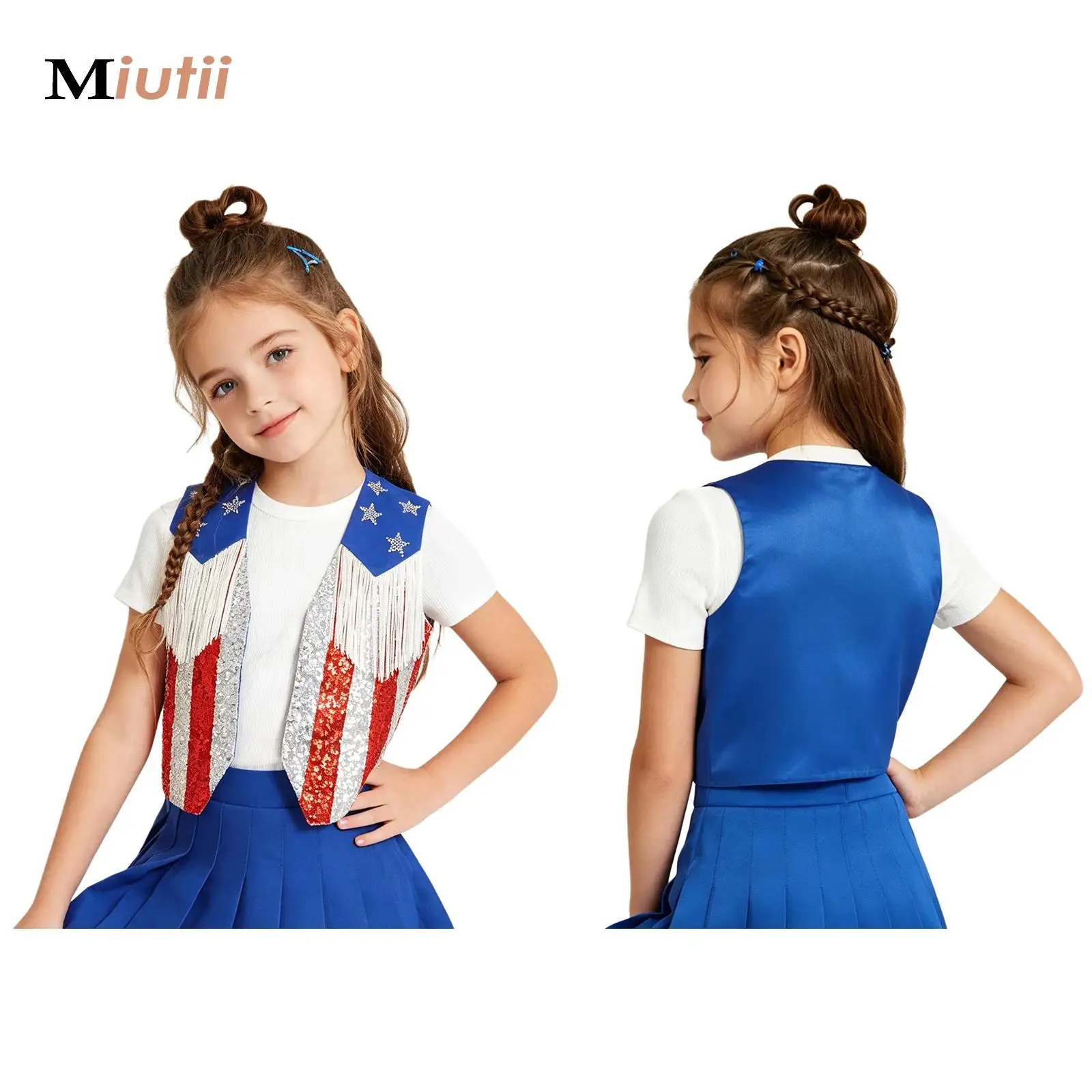 Boys Girls Stripes Vest Waistcoat Street Dance Hip-hop Jazz Party Show Performance Costume July 4th Independence Day Dress Up
Boys Girls Stripes Vest Waistcoat Street Dance Hip-hop Jazz Party Show Performance Costume July 4th Independence Day Dress Up