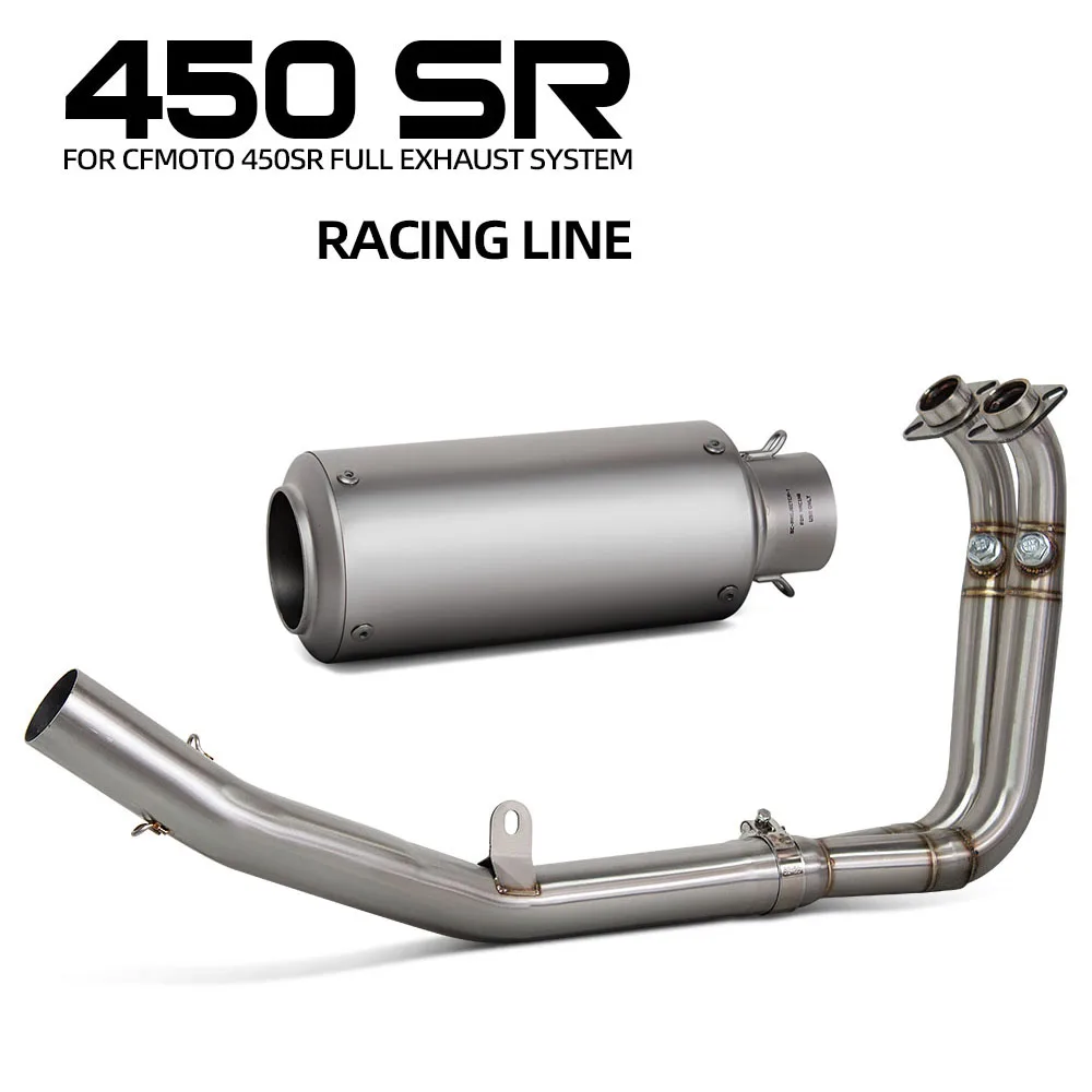 450NK Exhaust System For CFMOTO 450SR 450SS 450NK 450 SR/SS/NK 2022-2026 Motorcycle Exhaust muffler racing escape manifold kit
450NK Exhaust System For CFMOTO 450SR 450SS 450NK 450 SR/SS/NK 2022-2026 Motorcycle Exhaust muffler racing escape manifold kit