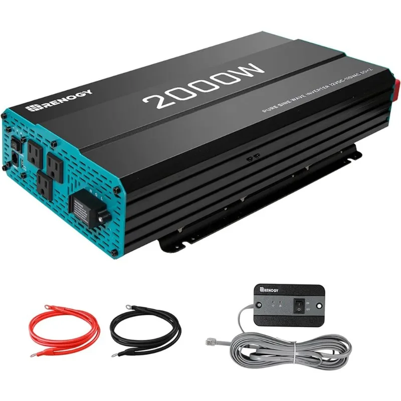 Renogy 2000W Pure Sine Wave Inverter 12V DC to 120V AC Converter for Home, RV
Renogy 2000W Pure Sine Wave Inverter 12V DC to 120V AC Converter for Home, RV