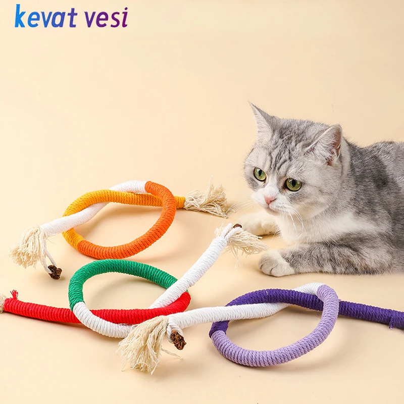 Cat Chew Toys Cotton Rope Bite-resistant Silvervine Cat Teaser Toy Kitten Molar Teeth Cleaning Interactive Toys Pet Supplies
Cat Chew Toys Cotton Rope Bite-resistant Silvervine Cat Teaser Toy Kitten Molar Teeth Cleaning Interactive Toys Pet Supplies