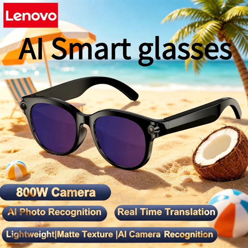 Умные очки Lenovo 4K с HD-камерой, переводом на 150+ языков, ChatGPT, Wi-Fi, записью видео, Bluetooth-звонками и аудиофункциями для мужчин и женщин
Умные очки Lenovo 4K с HD-камерой, переводом на 150+ языков, ChatGPT, Wi-Fi, записью видео, Bluetooth-звонками и аудиофункциями для мужчин и женщин
