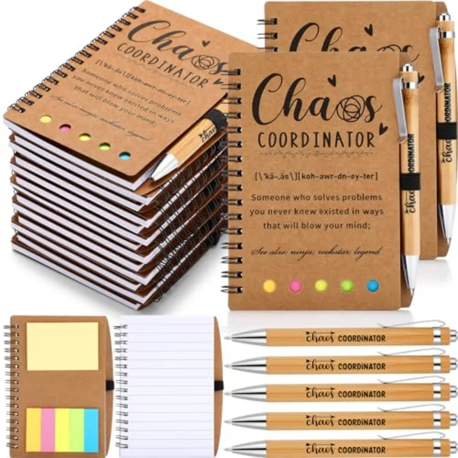 20 Sets Employee Appreciation Gifts Spiral Notebook Journal with Sticky Notepad Index Tabs Thank You Gifts Notepad with Bamboo
20 Sets Employee Appreciation Gifts Spiral Notebook Journal with Sticky Notepad Index Tabs Thank You Gifts Notepad with Bamboo