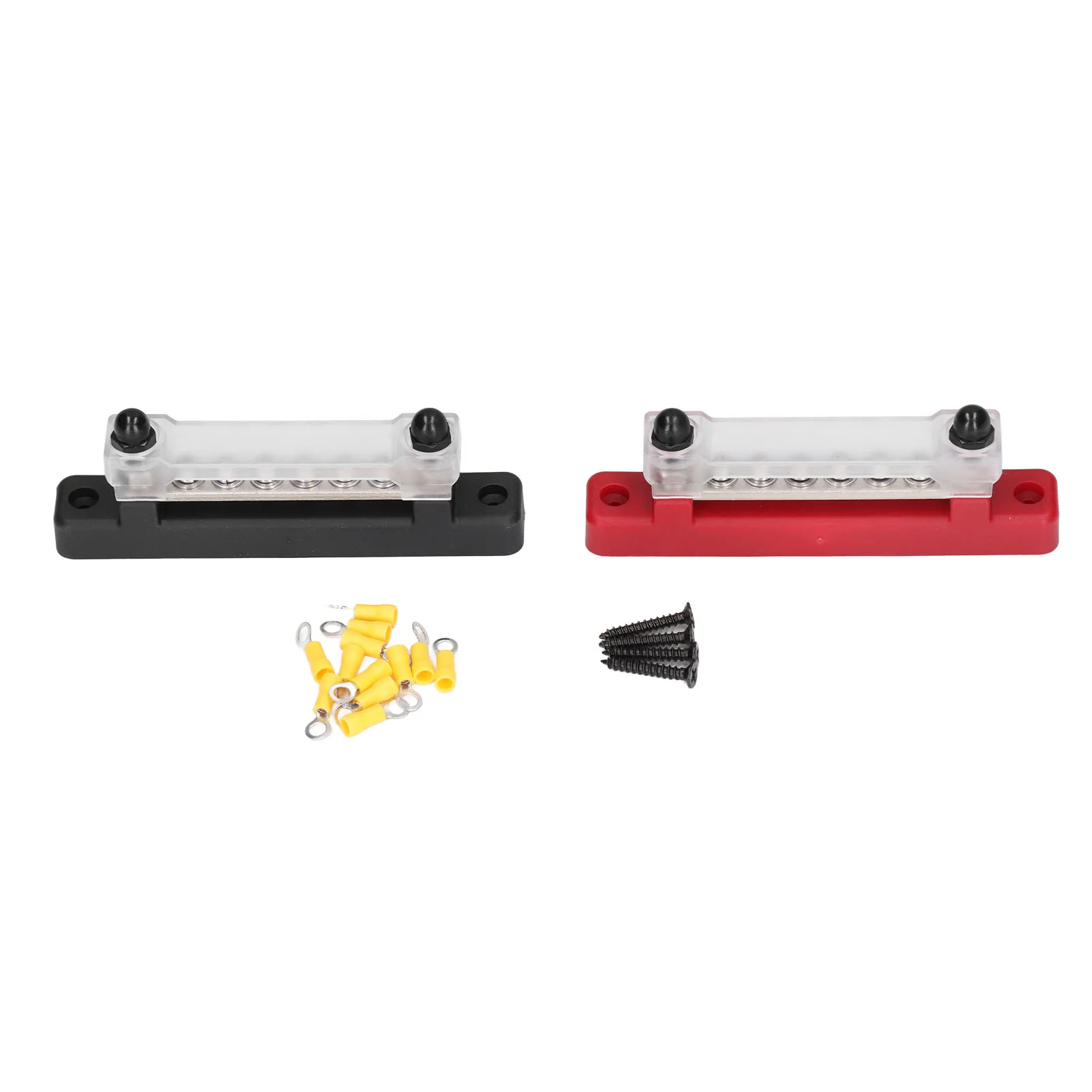 Ground Terminal Block Power Distribution Terminal Block Battery Bus Bar Set Ground RV 6P Single Row Connection Busbar RV Busbar
Ground Terminal Block Power Distribution Terminal Block Battery Bus Bar Set Ground RV 6P Single Row Connection Busbar RV Busbar