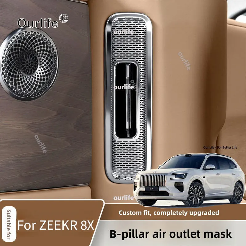 For ZEEKR 8X 2026 2027 Car Second Row B-pillar Stainless Steel Air Conditioning Outlet Dust Cover Car Interior Accessories
For ZEEKR 8X 2026 2027 Car Second Row B-pillar Stainless Steel Air Conditioning Outlet Dust Cover Car Interior Accessories