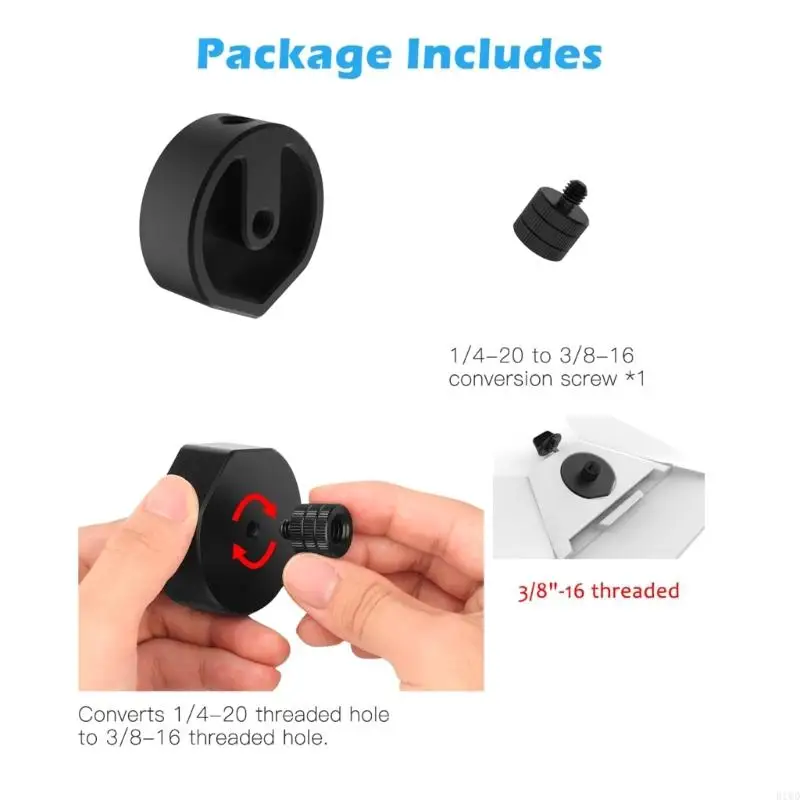 R1WD Aluminum Alloy Tripod Adapter For Mini Satellite Antennae with 1/4 3/8 Threaded
R1WD Aluminum Alloy Tripod Adapter For Mini Satellite Antennae with 1/4 3/8 Threaded