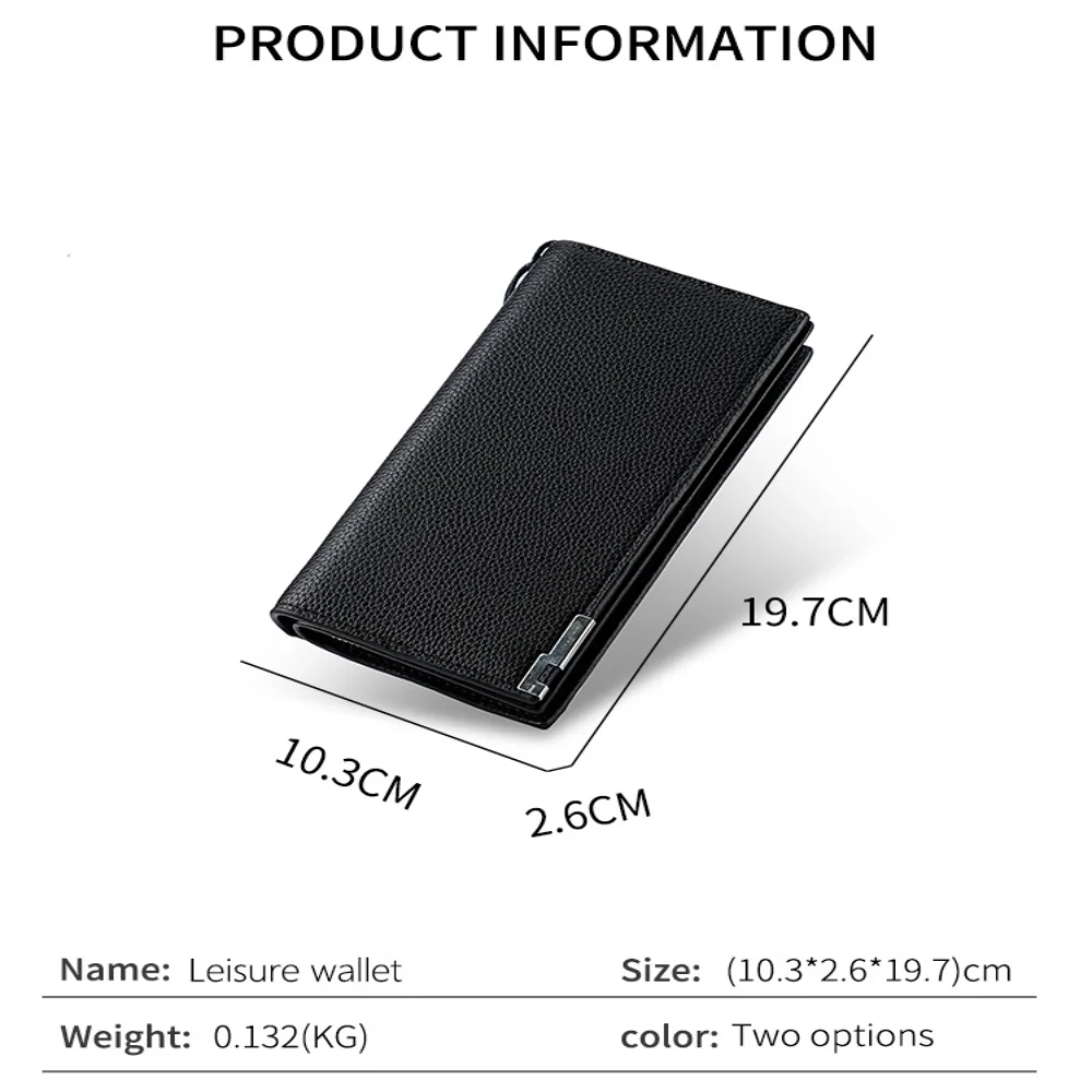 Long Wallet For Men Soft Leather Bifold Slim Minimalist Multi Credit Card Holder Purse With Zipper Coin Pocket
Long Wallet For Men Soft Leather Bifold Slim Minimalist Multi Credit Card Holder Purse With Zipper Coin Pocket