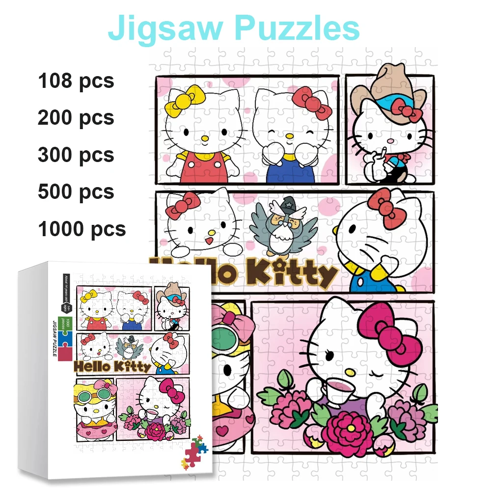 Sanrio Hello Kitty деревянные/бумажные пазлы для детей, игрушки для снятия стресса, мультяшные головоломки, семейные забавные интерактивные игры, игрушки
Sanrio Hello Kitty деревянные/бумажные пазлы для детей, игрушки для снятия стресса, мультяшные головоломки, семейные забавные интерактивные игры, игрушки