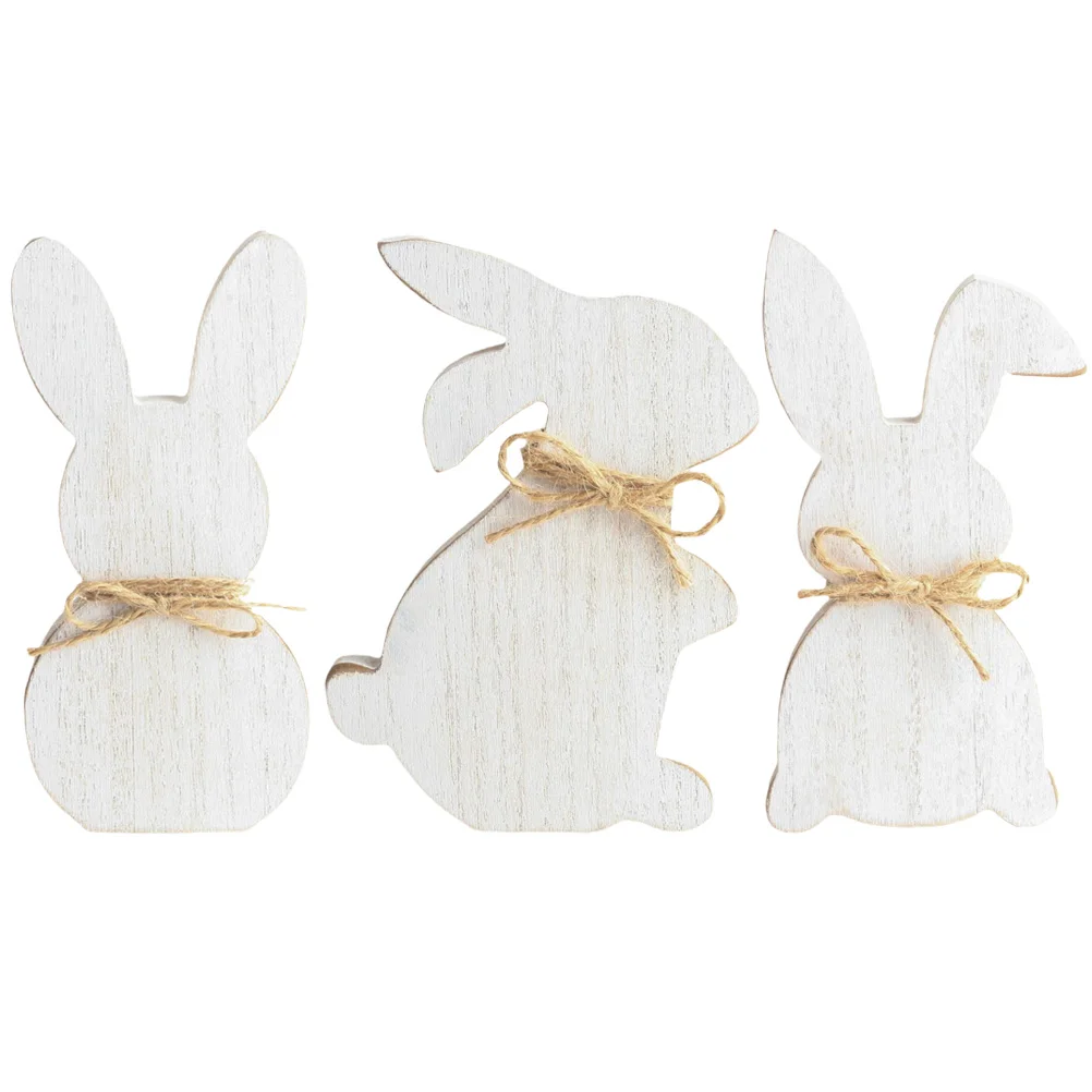 3 Pcs Wooden Rabbit Ornament Statue Home Decor Bunny Table Decorations Sign Ornaments for DIY Painting Child
3 Pcs Wooden Rabbit Ornament Statue Home Decor Bunny Table Decorations Sign Ornaments for DIY Painting Child