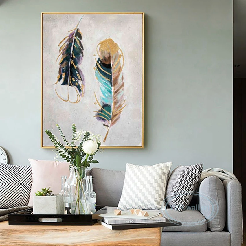 High Quality Handmade Oil Painting On Canvas Abstract Feather Wall Art Home Decor Poster Living Room Bedroom Porch Luxury Mural
High Quality Handmade Oil Painting On Canvas Abstract Feather Wall Art Home Decor Poster Living Room Bedroom Porch Luxury Mural