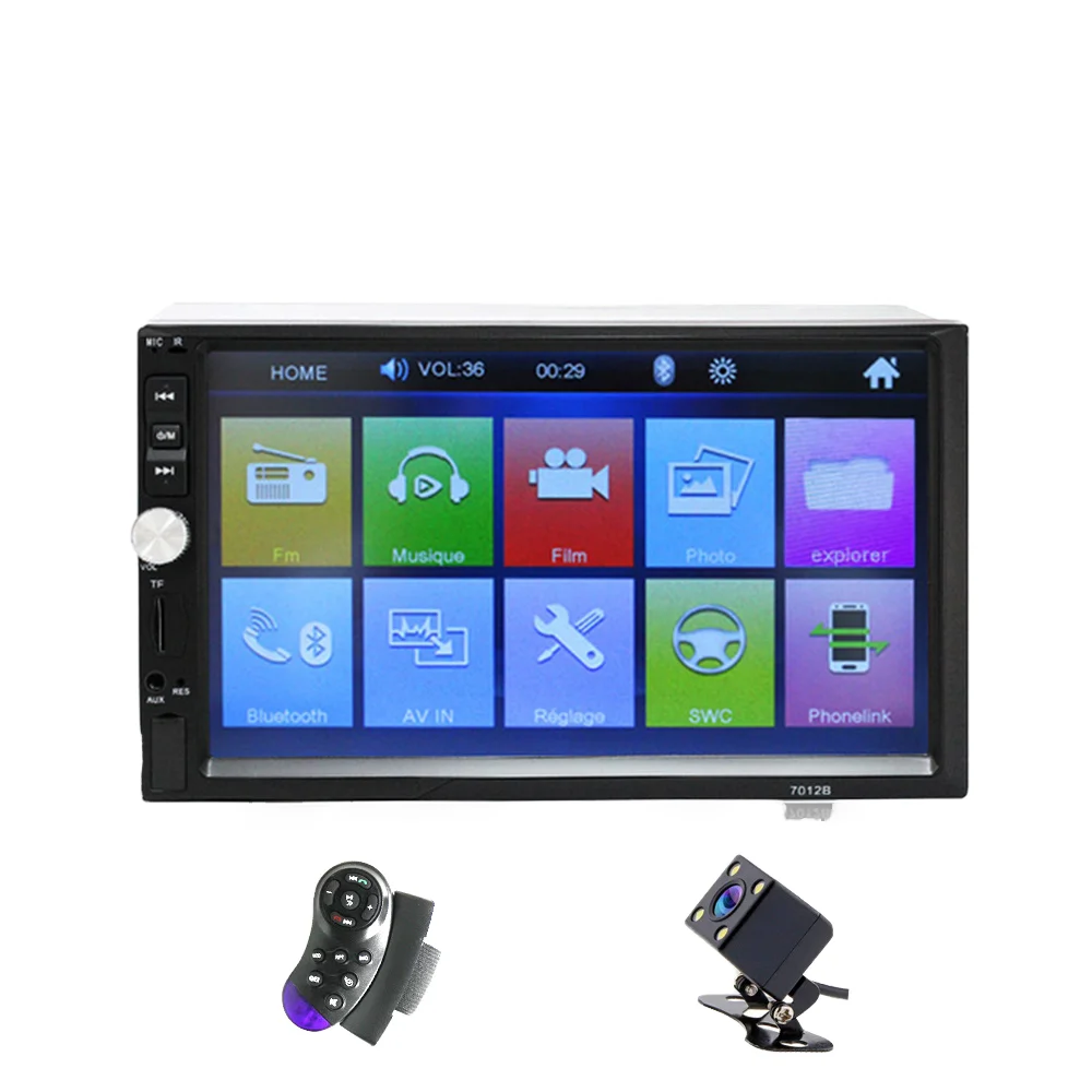 7-Inch HD 1080P 2-Din Car Radio, Audio Stereo MP5 Player, Bluetooth Video, Steering Wheel Control, USB/FM/DVD
7-Inch HD 1080P 2-Din Car Radio, Audio Stereo MP5 Player, Bluetooth Video, Steering Wheel Control, USB/FM/DVD