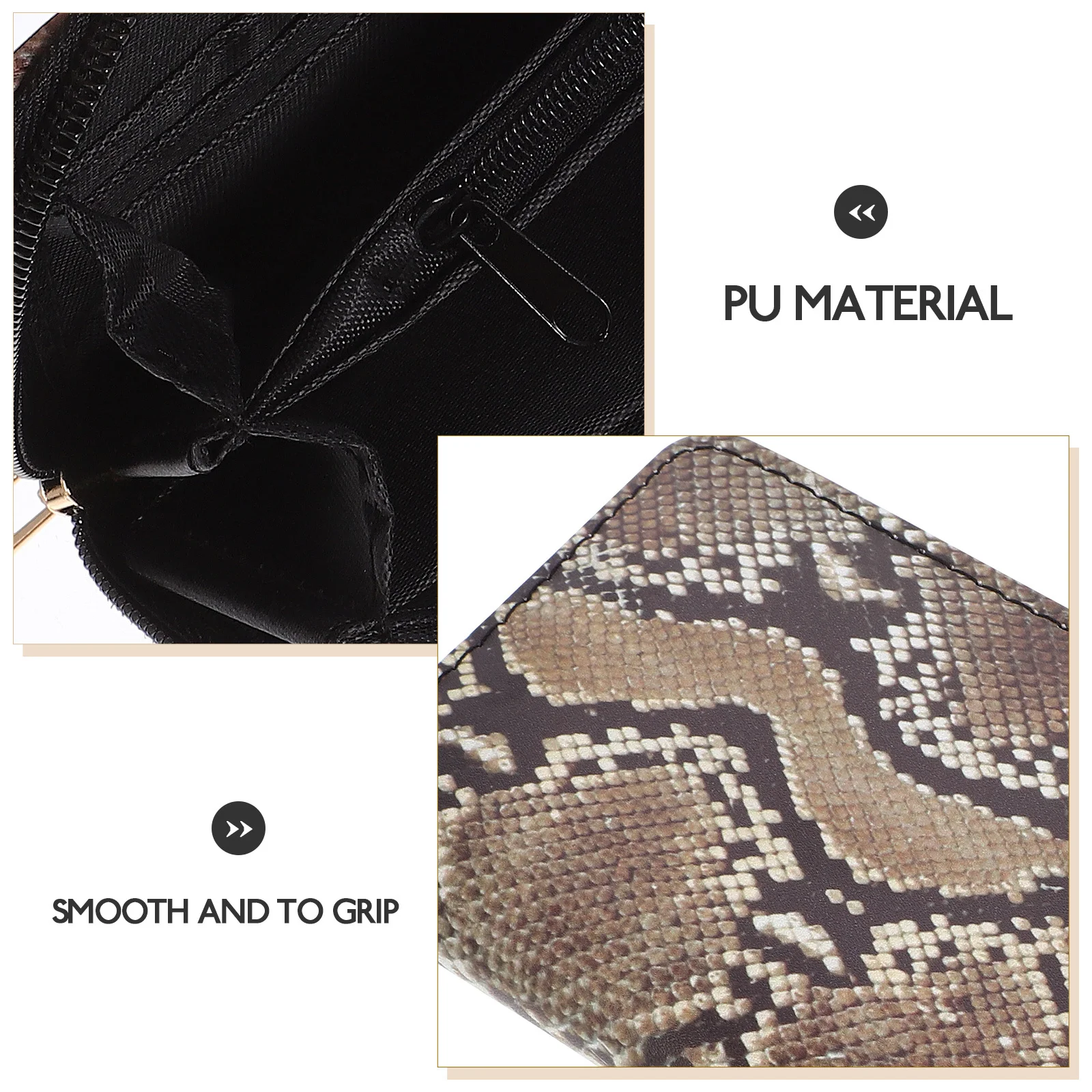 1Pcs Ladies Wallet Snake Printed PU Clutch Purse Zipper Card Storage Mobile Phone Bag Durable Lightweight for Travel
1Pcs Ladies Wallet Snake Printed PU Clutch Purse Zipper Card Storage Mobile Phone Bag Durable Lightweight for Travel