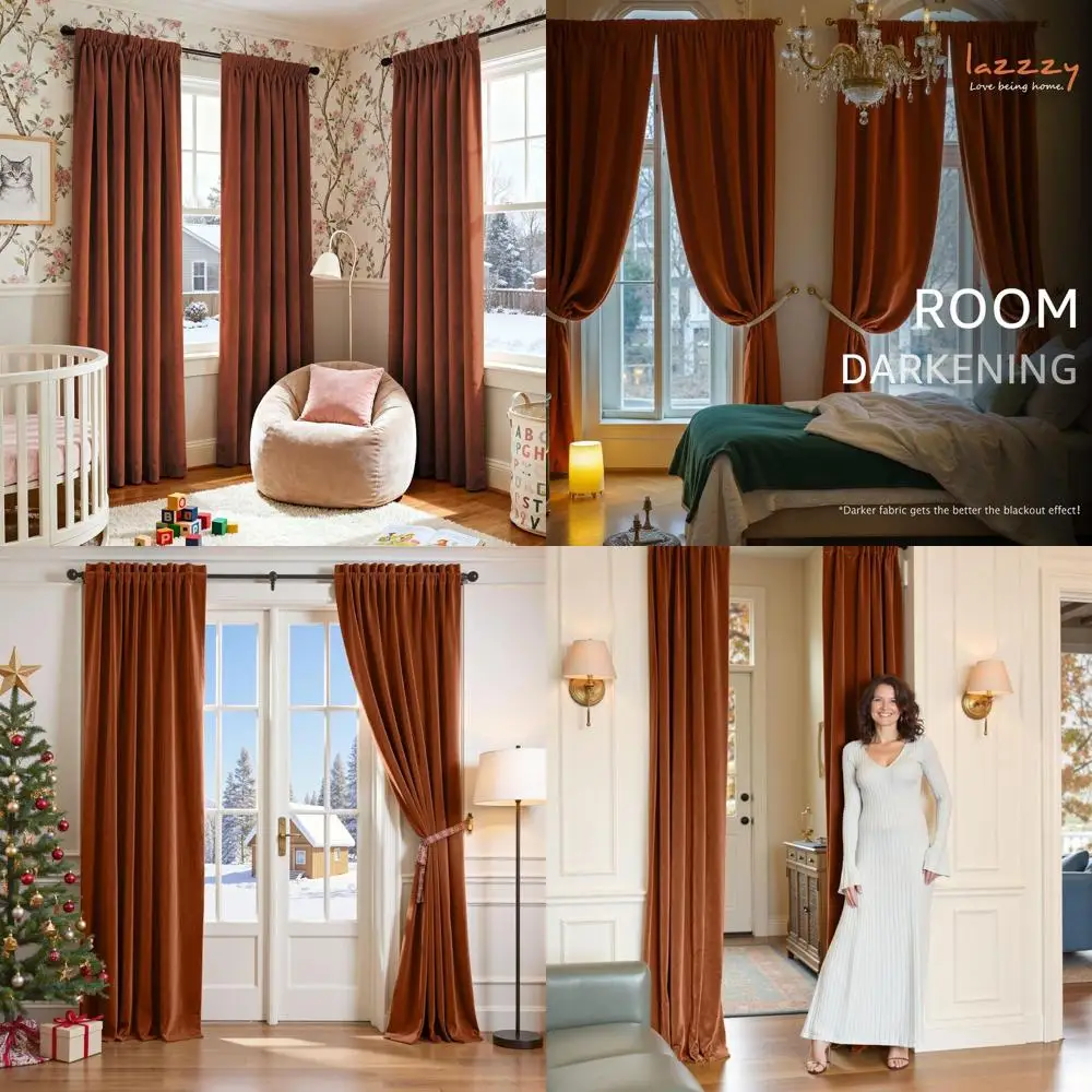 Бархатные плотные шторы с термоизоляцией, мягкая роскошь для гостиной и спальни, обожженный оранжевый, 52x84
Бархатные плотные шторы с термоизоляцией, мягкая роскошь для гостиной и спальни, обожженный оранжевый, 52x84