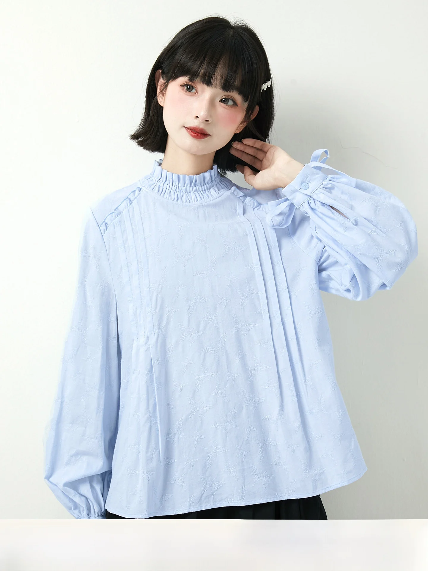 Женский топ Blue Wave с круглым вырезом и длинными рукавами, свободного кроя, из смесового хлопка, осенняя мода, от Cong Tailor
Женский топ Blue Wave с круглым вырезом и длинными рукавами, свободного кроя, из смесового хлопка, осенняя мода, от Cong Tailor