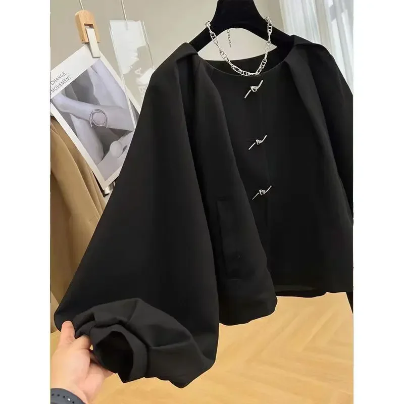 Spring Autumn Women's French Style Round Neck Cropped Jacket Loose Fit Sensibility Wind Clothes
Spring Autumn Women's French Style Round Neck Cropped Jacket Loose Fit Sensibility Wind Clothes