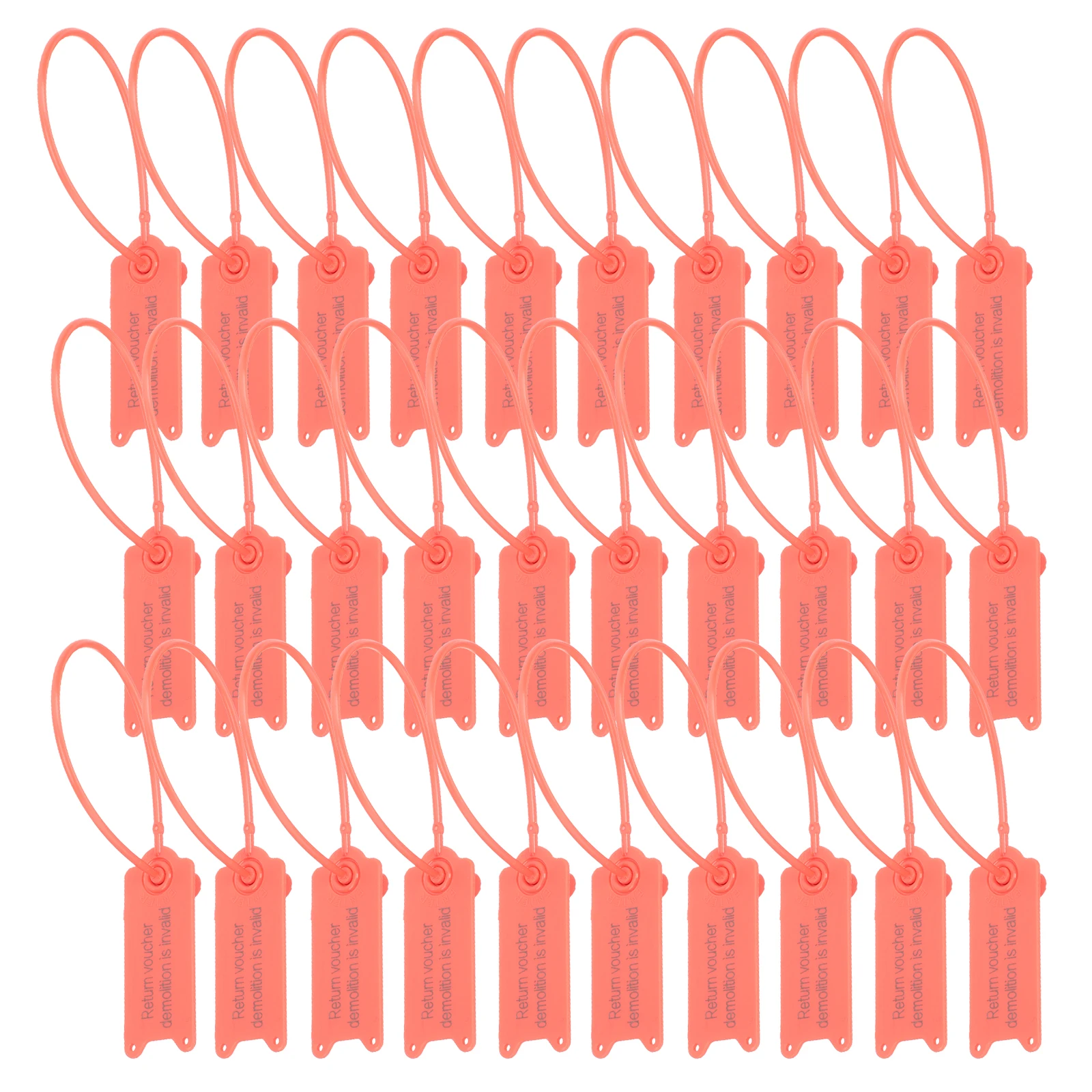 100 Pcs Self-locking Anti-counterfeiting Label Cable Ties PP Plastic Tag Fixing Rings Adjustable Length Security Seal Marker
100 Pcs Self-locking Anti-counterfeiting Label Cable Ties PP Plastic Tag Fixing Rings Adjustable Length Security Seal Marker