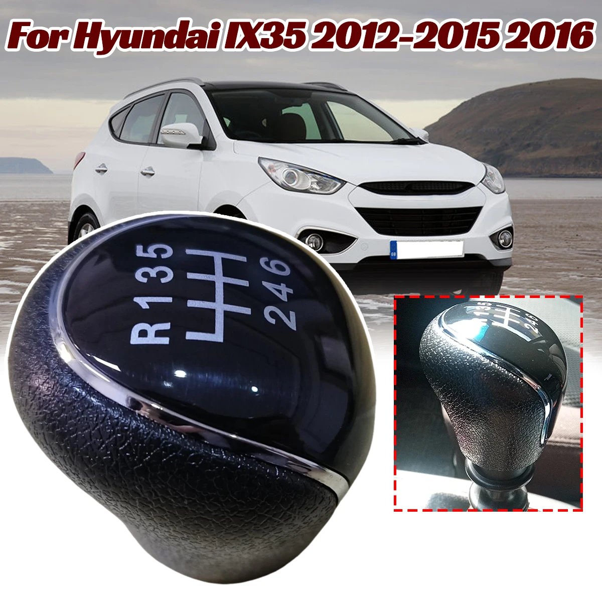 6 speed Gear Shift Knob For Hyundai IX35 2012 2013-2016 Santa Fe 2 GearStick Lever Pen Shifter Handball Chrome M10 Black Replace
6 speed Gear Shift Knob For Hyundai IX35 2012 2013-2016 Santa Fe 2 GearStick Lever Pen Shifter Handball Chrome M10 Black Replace