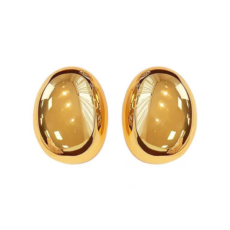 Ellipse Teardrop Stud Earrings Chunky Smooth Surface Egg Shape Hypoallergenic Earring Lightweight Jewelry for Women Gifts
Ellipse Teardrop Stud Earrings Chunky Smooth Surface Egg Shape Hypoallergenic Earring Lightweight Jewelry for Women Gifts