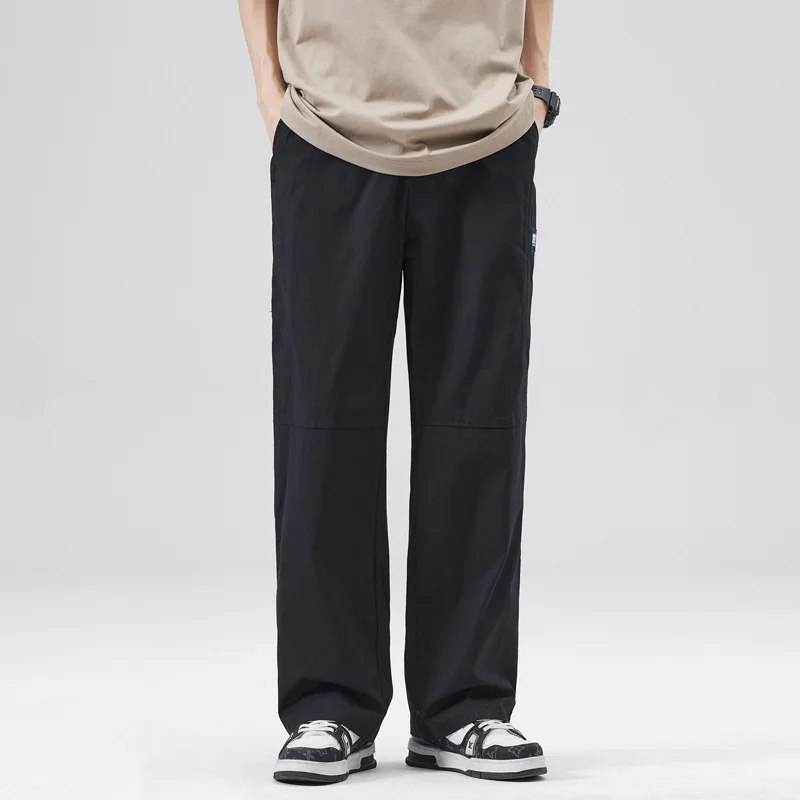 |Summer and Autumn Casual Simple Loose Straight Tube Japanese Retro Pocket Pure Color Versatile Pants for Men
|Summer and Autumn Casual Simple Loose Straight Tube Japanese Retro Pocket Pure Color Versatile Pants for Men