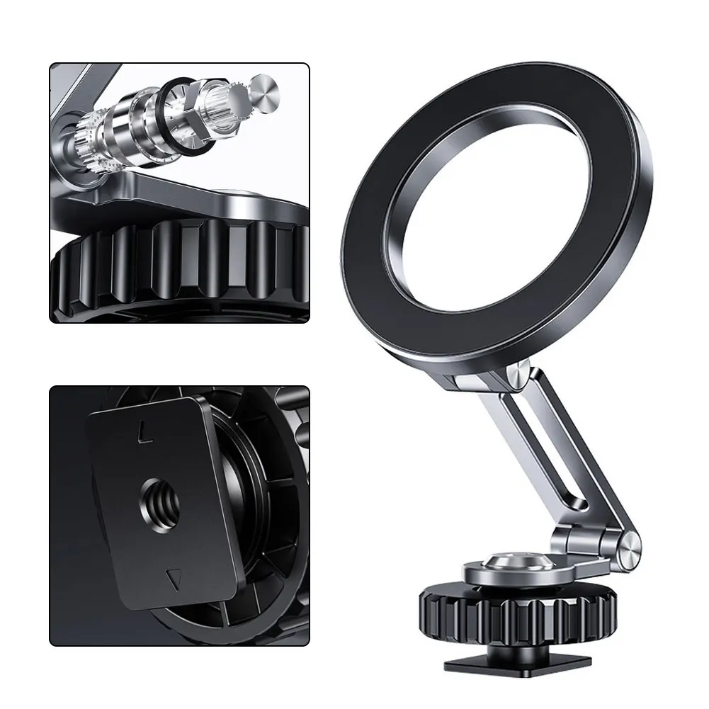 1pc Phone Mount Aluminum Alloy 15*6*3.5cm Adjustable Magnetic Phone Mount With Cold Shoe For Cameras & Tripods Stands Holders
1pc Phone Mount Aluminum Alloy 15*6*3.5cm Adjustable Magnetic Phone Mount With Cold Shoe For Cameras & Tripods Stands Holders
