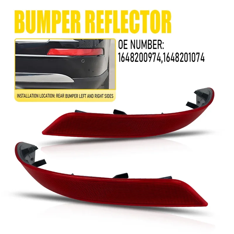 Red Lens Rear Bumper Reflector - Pair For Mercedes-Benz GL-Class X164 2010-2012 1648200974 1648201074
Red Lens Rear Bumper Reflector - Pair For Mercedes-Benz GL-Class X164 2010-2012 1648200974 1648201074