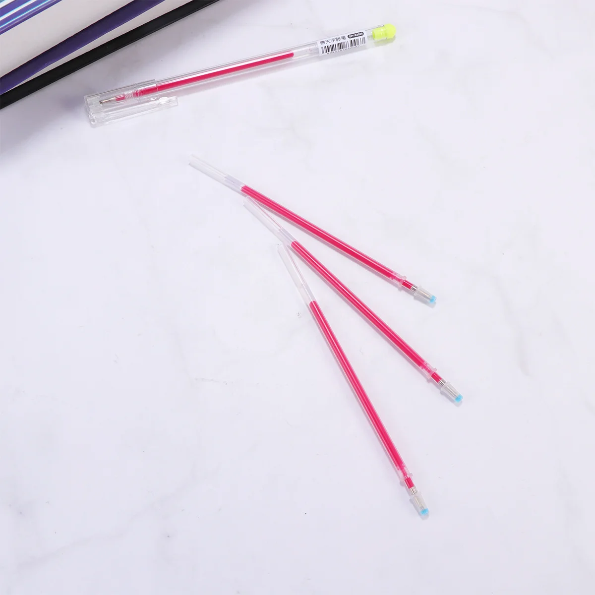 100Pcs Neutral Heat Erasable Fabric Marking Pens Red Thin Shaft High Temperature Disappearing Ink for Dressmaking Quilting
100Pcs Neutral Heat Erasable Fabric Marking Pens Red Thin Shaft High Temperature Disappearing Ink for Dressmaking Quilting