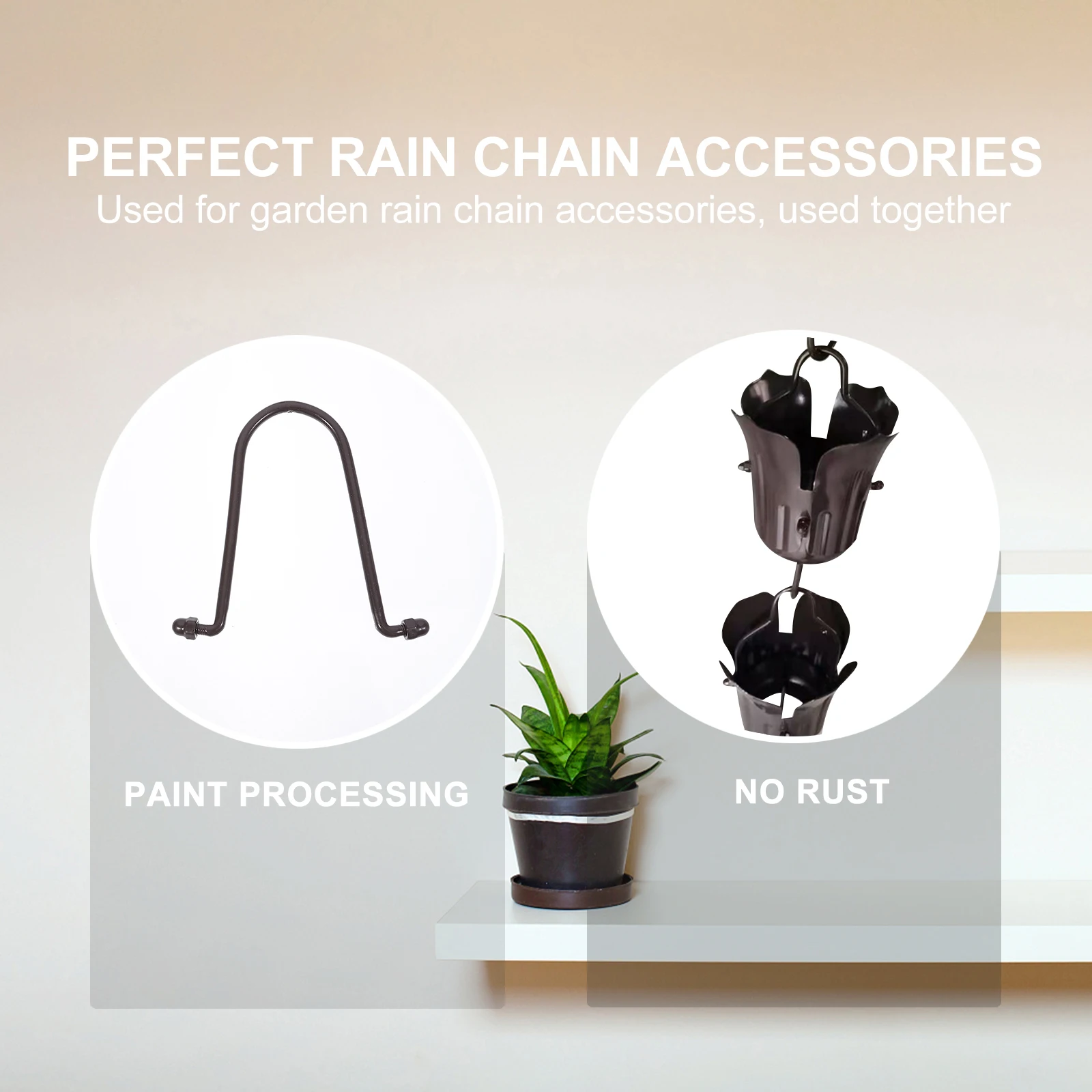 5pcs Hooks Durable Aluminum Alloy Garden Gutter Chains Courtyard Simple Design Practical Use Easy Install Perfect 
5pcs Hooks Durable Aluminum Alloy Garden Gutter Chains Courtyard Simple Design Practical Use Easy Install Perfect