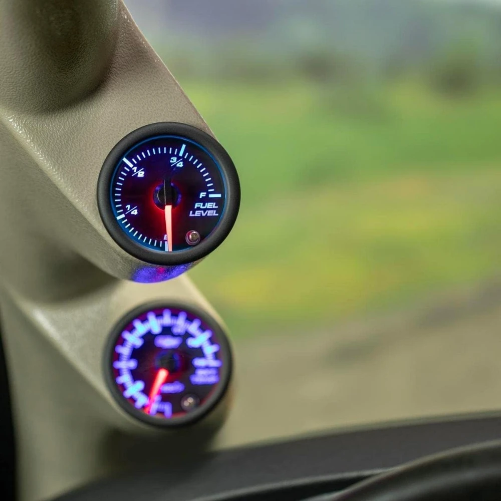 Регулируемый 7-цветный индикатор уровня топлива для автомобилей на бензине и дизеле с разным диапазоном сопротивления, тонированное стекло, 52 мм
Регулируемый 7-цветный индикатор уровня топлива для автомобилей на бензине и дизеле с разным диапазоном сопротивления, тонированное стекло, 52 мм