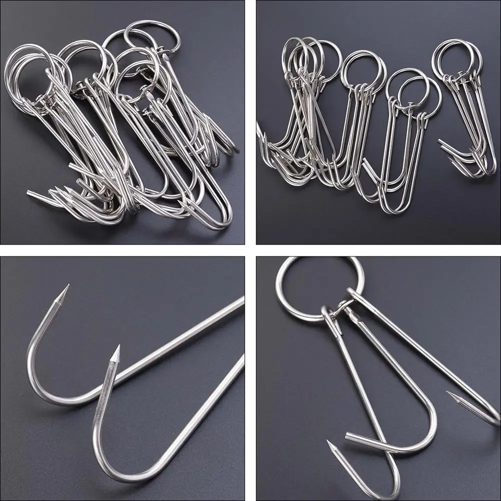 10 Pcs BBQ Hook Picture Hanging Hooks Roast Lamb Round Creative Meat Sturdy Stainless Steel Processing
10 Pcs BBQ Hook Picture Hanging Hooks Roast Lamb Round Creative Meat Sturdy Stainless Steel Processing